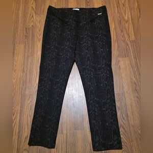 Calvin Klein Snake Print Compression Pants Leggings Large Stretch E43